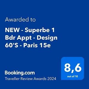 New - Superbe 1 Bdr Appt - Design 60's - 15e Appartamento